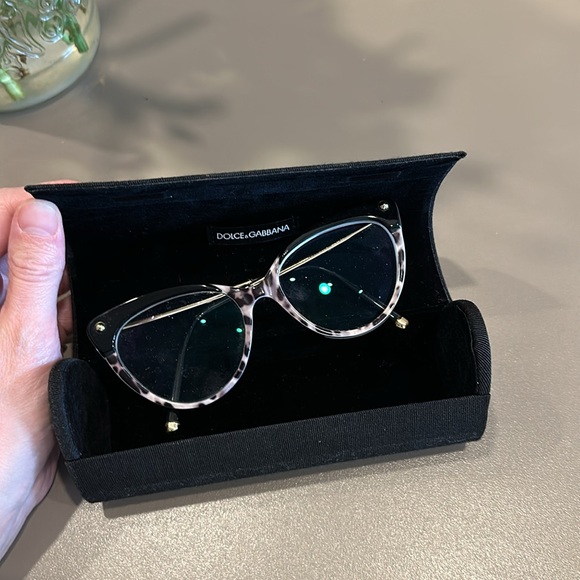 Dolce & Gabbana Cat Eye Glasses Leopard Print - Picture 2 of 8